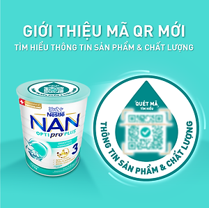 Sữa bột Nestlé NAN OPTIPRO PLUS 3 1500g/lon với 5HMO (1-2 tuổi)