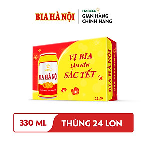 Combo 2 Thùng Bia Hà Nội - Thùng 24 lon 330ml