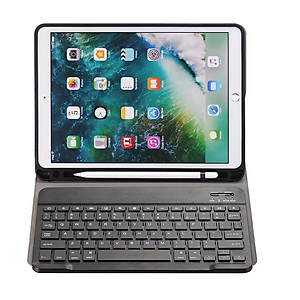 Bao da case ốp silicone kèm bàn phím bluetooth dành cho ipad 10.2, 10.5, 10.9, Pro 11 inch - Hàng chính hãng