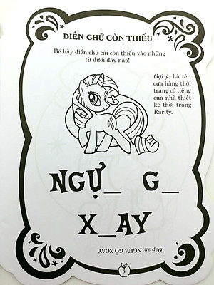 Sách Pony Tô Màu Và Các Trò Chơi - Tập 2