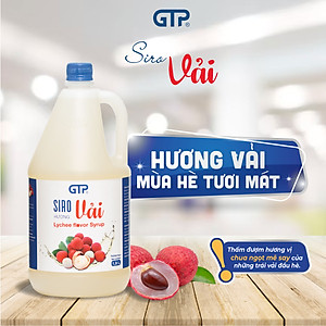 Siro Vải GTP - Chuyên kết hợp nhiều đồ uống: Trà sữa, Trà trái cây, Cocktail, Mocktail…