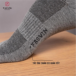 Tất nam cổ trung Fasvin mềm mịn co giãn tốt TN21902.HN