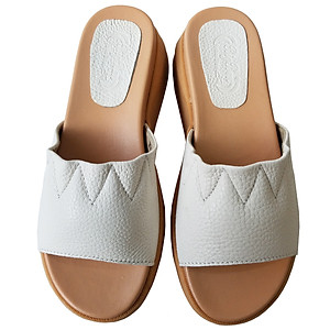 Dép Nữ Da Bò Thật BIGGBEN Cao 5 Phân DNQN55