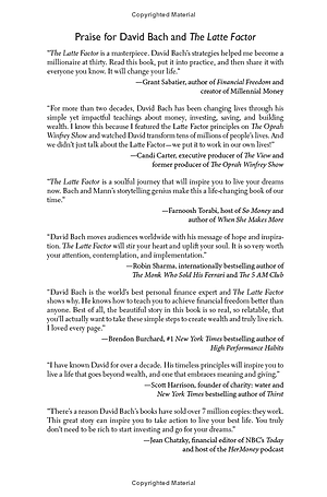 The Latte Factor: Why You Don't Have to Be Rich to Live Rich