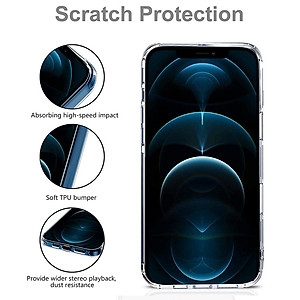 Ốp lưng dẻo silicon trong suốt cho iPhone 12 Pro Max hiệu Ultra Thin (siêu mỏng 0.6mm, chống trầy, chống bụi) - Hàng nhập khẩu