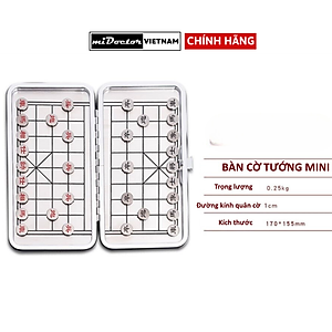 Cờ Tướng Nam Châm Bỏ Túi Có Bàn Là Hộp Đựng miDoctor Kích Thước 17 x 15.5cm - Hàng chính hãng