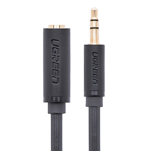 Cáp âm thanh kéo dài hai đầu chuẩn 3.5mm 1 đầu đực 1 đầu cái dài 2M UGREEN AV124 10784 - Hàng chính hãng