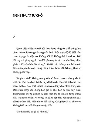 Đừng Cố Làm Người Tốt Trong Mắt Tất Cả Mọi Người