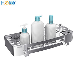 Kệ chữ nhật để đồ nhà tắm dán tường inox 304 Hobby Home Decor KCN1