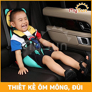 Ghế đai ngồi xe Ô TÔ trẻ em an toàn có gối đỡ cổ, ôm hông cho bé trai, gái 1 2 3 4 5 6 7 8 tuổi
