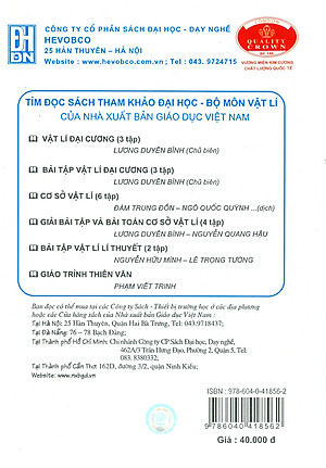 Bài Tập Vật Lý Đại Cương, Tập 1: Cơ - Nhiệt