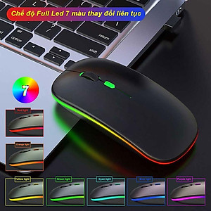 Chuột Không Dây PIX-LINK P402 Sạc Pin, Không Tiếng Click, Led Đổi Màu, DPI1600 - Hàng Chính Hãng