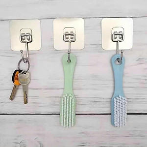 Móc Dán Tường, Móc Dính Tường Treo Đồ Nặng Siêu Dính Inox 304 - Treo Thớt, Nồi Niêu Xong Chảo, Treo Đồ Đa Năng