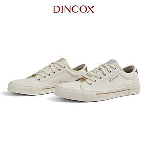 Giày Sneaker Vải Canvas Nam Nữ E12 Cream Thời Trang Dincox