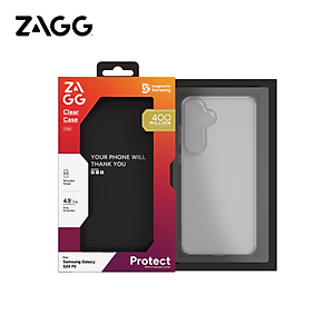 Ốp lưng ZAGG ESNTL Clear dành cho SamSung S24 FE chống sốc, chống trầy xước - Hàng chính hãng