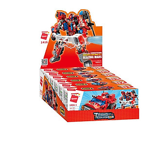 Hộp 6 bộ đồ chơi lắp ráp Chiến binh Sao Hỏa 6in1 Qman 1416 (498 chi tiết)