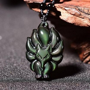 DÂY CHUYỀN CỬU VĨ HỒ 9 ĐUÔI NGŨ SẮC HỢP CÁC MỆNH TÌNH DUYÊN MAY MẮN , TÀI LỘC