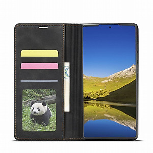 Bao Da Dạng Ví Cài Thẻ Cho Samsung Galaxy S22 Ultra Chính Hãng Forwenw Cao Cấp - Hàng Chính Hãng