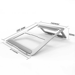 Đế nhôm gập tản nhiệt HXSJ dành cho Laptop, Macbook - Hàng nhập khẩu 