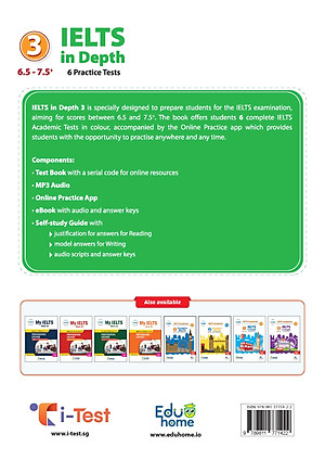 IELTS in Depth 3 (6.5 - 7.5+) - 6 Pratice Tests