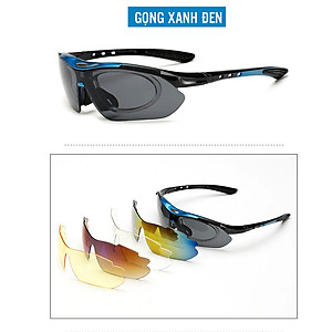 Mắt Kính Xe Đạp Thể Thao Phân Cực Chống Ánh Nắng (5 Mắt Kính) Chống Tia UV Cực Tím Ánh Nắng UV400 (Kèm hộp và phụ kiện, gọng phụ cho kính cận) Đạp Xe, Thể Thao Ngoài Trời, Câu Cá Mai Lee