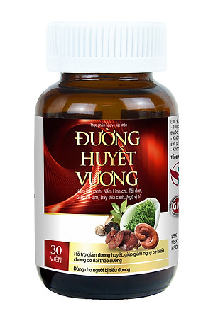 Viên Uống Hỗ Trợ Giảm Đường Huyết và Giảm Nguy Cơ Biến Chứng Của Đái Tháo Đường - Đường Huyết Vương Hủ 30 viên