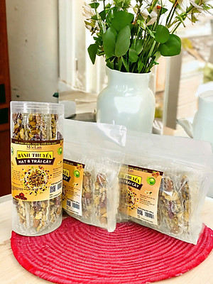 Bánh thuyền hạt dinh dưỡng MộcLan loại Vip mix các loại hạt hỗ trợ giảm cân ăn kiêng - 250g, 500g