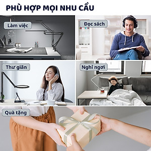 Đèn bàn học bảo vệ mắt DandiHome Ergo Edge chống cận để làm việc, học tập có thể kéo dài và gấp gọn - 3 phiên bản