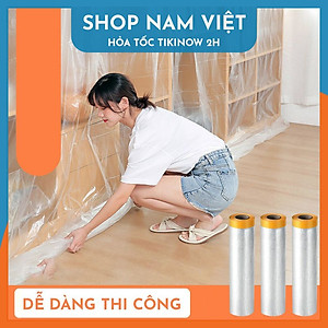 Màng PE Bọc Nội Thất Chống Bụi Chống Nước Khi Thi Công