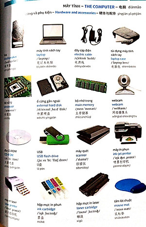 Combo 2 sách Từ điển hình ảnh Tam Ngữ Trung Anh Việt – Visual English Vietnamese Chinese Trilingual Dictionary +Phát triển từ vựng tiếng Trung Ứng dụng (in màu) (Có Audio nghe) +DVD tài liệu 