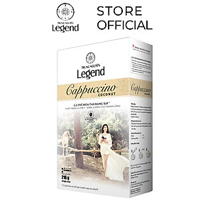 Cà Phê Sữa Hòa Tan Cappuccino Coconut Trung Nguyên Legend – Hộp 12 Gói – Cà Phê Dừa Thơm Béo, Đậm Hương Vị Nhiệt Đới
