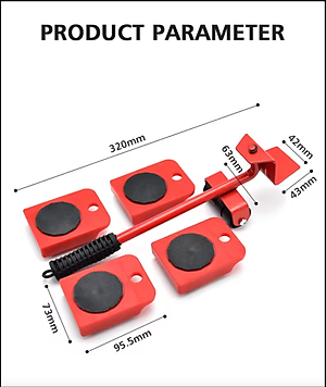 bộ dụng cụ di chuyển đồ nặng, hỗ trợ nâng và di chuyển hàng hoá