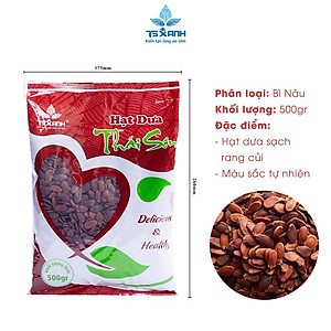 Hạt Dưa Sạch Thái Sơn Rang Củi Vị Muối, Bơ Bì Nâu & Vàng