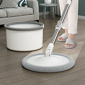 Bộ Cây Lau Nhà Thông Minh K8 Xoay 360 Độ, Siêu Nhanh - Chổi Lau Nhà Tách Nước, Cán Inox Chắc Chắn, Tiện Lợi, Sạch Gọn - Hàng Loại 1 - Chính Hãng MINIIN