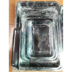 Khay inox sâu lòng và khay inox thấp lòng đủ cỡ mâm inox chữ nhật đựng thức ăn mâm làm bánh mâm inox tiệm cơm mâm cơm