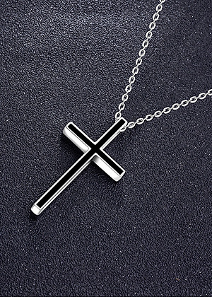 Mặt dây chuyền thánh giá MDC322 (Màu Đen)