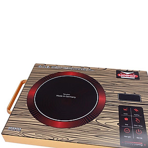 Bếp Điện Hồng Ngoại Ladomax Ha666 Màu giả gỗ, công suất 2200w, không kén nồi chảo-Hàng chính hãng