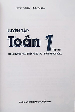 Bộ sách Luyện tập Toán 1, Tập một, hai (Theo hướng phát triển năng lực - Hỗ trợ học buổi 2