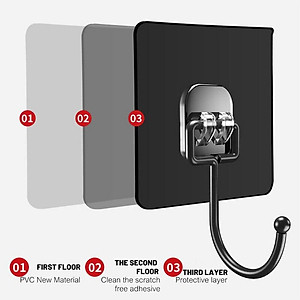 Combo 10 móc treo đồ dán tường