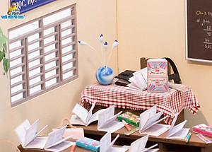 MÔ HÌNH Tự lắp ráp DIY SÀI GÒN THU NHỎ - KÝ ỨC TUỔI HỌC TRÒ - HT01