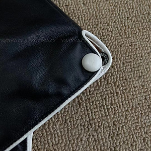 Bao tay nữ lót lông YAOYAO Găng tay nữ da cừu bấm cúc trắng - BHY9748 Găng tay da cảm ứng. Hàng chính hãng.