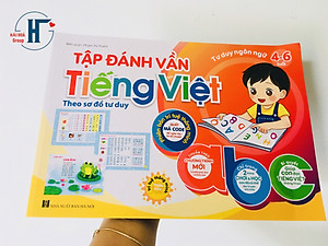 Sách- Tập đánh vần Tiếng Việt dành cho trẻ 4-6 tuổi phát triển tư duy Ngôn Ngữ (Phiên bản trí tuệ Thông Minh mới 2025)