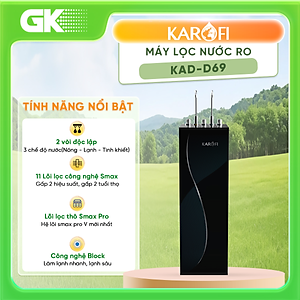 MÁY LỌC NƯỚC RO NÓNG LẠNH KAROFI KAD-D69 - Hàng chính hãng