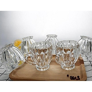 Bộ 6 Ly Thủy Tinh Có Quai Cầm Hàng Cao Cấp 180ML - HÀNG CHÍNH HÃNG MINIIN