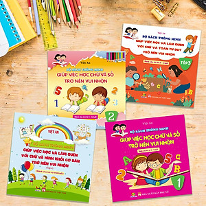 BỘ SÁCH THÔNG MINH DÀNH CHO BÉ 3 -6 TUỔI - COMBO TẬP 1+2+3+4