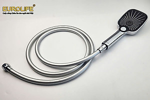 Dây sen chịu áp lực cao, nhựa PVC, ti đồng chống xoắn, dài 150cm, 200cm Eurolife