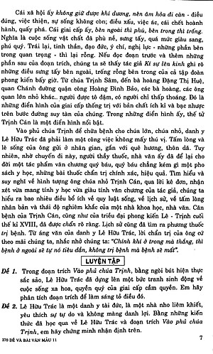 Sách 270 Đề & Bài Văn Mẫu Lớp 11