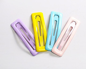 Kẹp tóc kim loại mẫu Hàn KAH63 hình vuông mẫu HOT (chọn mầu)