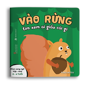 Sách Ehon - Vào rừng xem ai giấu cái gì - Dành cho trẻ từ 0 - 4 tuổi
