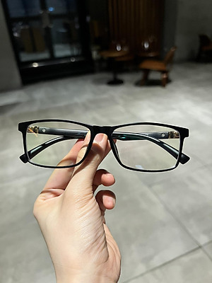 Gọng Kính Cận, Kính Mắt vuông dẻo nhẹ cho nam